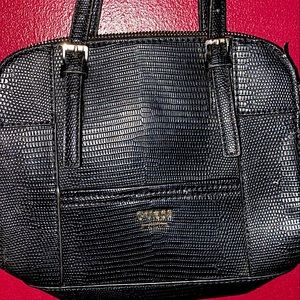 Black faux snake Guess purse